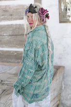 Load image into Gallery viewer, Magnolia Pearl Patchwork Boyfriend Shirt