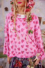 Load image into Gallery viewer, Magnolia Pearl Pop Heart Francis Hi Lo T