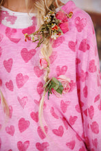 Load image into Gallery viewer, Magnolia Pearl Pop Heart Francis Hi Lo T