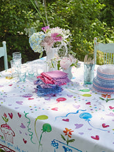 Load image into Gallery viewer, April Cornell Happy Birthday Watercolor Tablecloth
