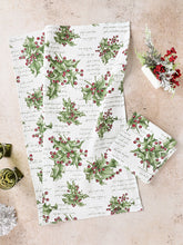 Load image into Gallery viewer, April Cornell Holly Song Tea Towel (Set of 2)