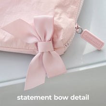 Load image into Gallery viewer, Case-Mate Ballet Pink Bow Crinkle Makeup Bag