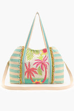 Load image into Gallery viewer, America & Beyond Palms Away Embellished Tote