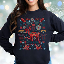 Load image into Gallery viewer, Glaime Reindeer Christmas Botanical Nature Shirt/Sweatshirt
