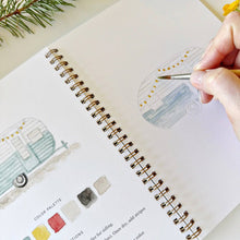 Load image into Gallery viewer, Emily Lex Studio Camping watercolor workbook