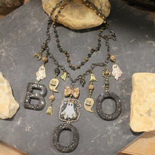 Load image into Gallery viewer, The Primitive Peddler Ghostly BOO Charm'd Necklace