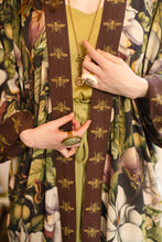 Load image into Gallery viewer, Market of Stars Fleur De Lune Opera Duster Kimono Robe w/ Florals & Bees
