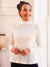 Load image into Gallery viewer, April Cornell Amelie Mock Turtleneck T-Shirt