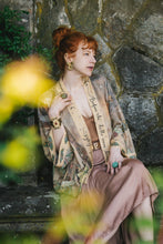 Load image into Gallery viewer, Market of Stars Lovelight Pixie Cropped Kimono w/ woodland swallow & stars