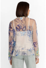 Load image into Gallery viewer, Johnny Was Mazzy Button Down Ruffle Blouse with Slip