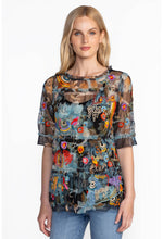 Load image into Gallery viewer, Johnny Was Mazzy Ruffle Tiered Blouse