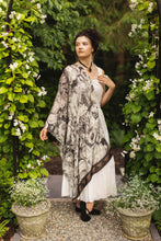 Load image into Gallery viewer, Market of Stars Honey & The Moon Scarf with Neutral Floral Print & Bees