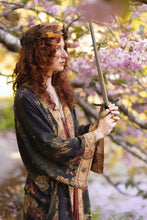 Load image into Gallery viewer, Market of Stars The Messenger Opera Duster Robe w/ Joan of Arc & Florals