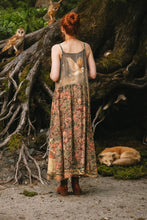 Load image into Gallery viewer, Market of Stars Woodland Wisdom Bohéme Maxi Slip Dress w/ Florals, Fox & Owl