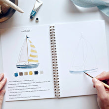 Load image into Gallery viewer, emily lex studio Seaside watercolor workbook