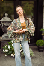 Load image into Gallery viewer, Market of Stars Love Grows Wild Pixie Duster Cropped Kimono w/ Bees