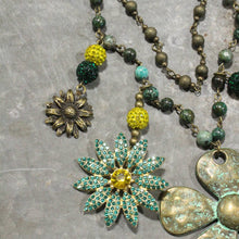 Load image into Gallery viewer, The Primitive Peddler Shasta Daisy Kind Of Day Layered Necklace