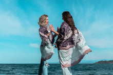 Load image into Gallery viewer, Market of Stars Moonstruck Bohemian Goddess Starduster Kimono w/ Waves