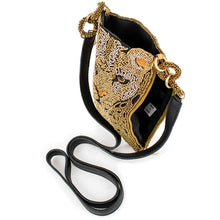 Load image into Gallery viewer, Mary Frances Gone Wild Beaded Leopard Crossbody Phone Bag