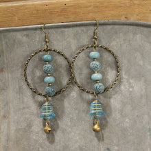 Load image into Gallery viewer, The Primitive Peddler Bells Are Ringing Dangle Drop Earrings*