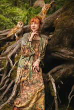 Load image into Gallery viewer, Market of Stars Woodland Wisdom Matinée Duster w/ Florals, Fox & Owl