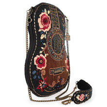 Load image into Gallery viewer, Mary Frances Classical Vibe Beaded Guitar Crossbody Handbag