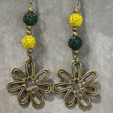 Load image into Gallery viewer, The Primitive Peddler Shasta Daisy Kind Of Day Dangle Earrings