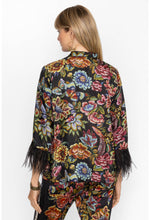 Load image into Gallery viewer, Johnny Was Lewella Feather Trim Kimono