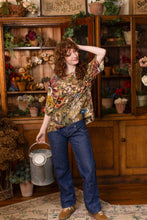 Load image into Gallery viewer, Market of Stars Golden Hour Luxe Tee Floral Tunic Shirt with Swallow
