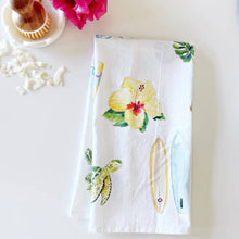 Load image into Gallery viewer, Emily Lex Studio Tropical cotton flour sack tea towel