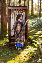 Load image into Gallery viewer, Market of Stars Lionheart Bohemian Goddess Starduster Kimono with botanicals