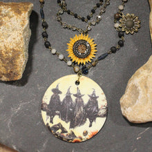 Load image into Gallery viewer, The Primitive Peddler Witch's Meeting Room Charm'd Necklace