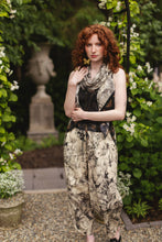 Load image into Gallery viewer, Market of Stars Honey & The Moon Linen Crop Artist Pant w/ Boho Floral Print