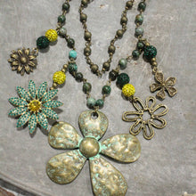 Load image into Gallery viewer, The Primitive Peddler Shasta Daisy Kind Of Day Layered Necklace