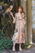 Load image into Gallery viewer, Market of Stars Lovelight Opera Duster Kimono Robe w/woodland deer & swallow