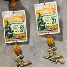 Load image into Gallery viewer, The Primitive Peddler Spooktacular Fun Halloween Dangle Earrings
