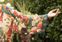 Load image into Gallery viewer, Market of Stars Stay Gold Pixie Duster Cropped Kimono w/ Rabbits and Bees