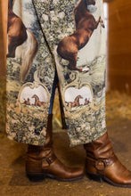 Load image into Gallery viewer, Market of Stars Born to Run Opera Duster Kimono Robe w/ Horse & Flower Print