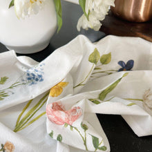 Load image into Gallery viewer, Emily Lex Studio Garden flowers cotton flour sack tea towel