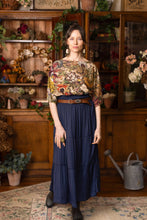 Load image into Gallery viewer, Market of Stars Golden Hour Luxe Tee Floral Tunic Shirt with Swallow