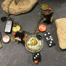 Load image into Gallery viewer, The Primitive Peddler Trick Or Treat Confections Charm'd Necklace