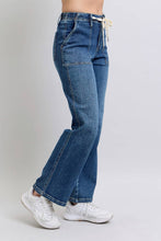 Load image into Gallery viewer, Judy Blue Jeans HW Drawstring Wide