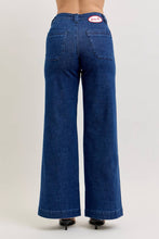 Load image into Gallery viewer, Judy Blue Jeans HW Retro Wide w/ Patch Pkts & Twisted Seams