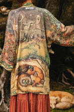Load image into Gallery viewer, Market of Stars Woodland Wisdom Matinée Duster w/ Florals, Fox & Owl