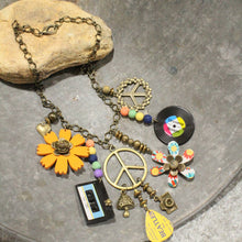 Load image into Gallery viewer, The Primitive Peddler Spin The Record Groovy Charm Necklace