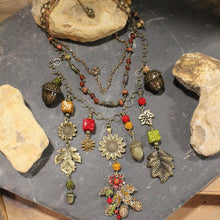 Load image into Gallery viewer, The Primitive Peddler Color Explosion Charm'd Necklace