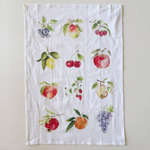 Load image into Gallery viewer, Emily Lex Studio Fruit cotton flour sack tea towel