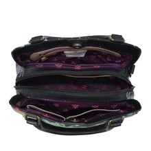 Load image into Gallery viewer, Anuschka Multi Compartment Satchel Jungle Queen