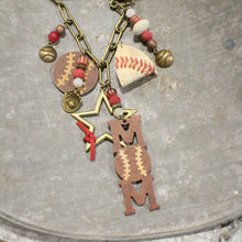 Load image into Gallery viewer, The Primitive Peddler Home Run Hitter Charmed Necklace