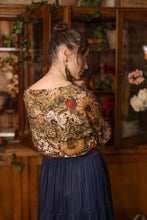 Load image into Gallery viewer, Market of Stars Golden Hour Luxe Tee Floral Tunic Shirt with Swallow